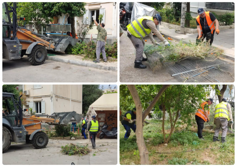 Δράση καθαρισμού στους κοινόχρηστους χώρους των πολυκατοικιών του οικισμού Αγίας Άννης